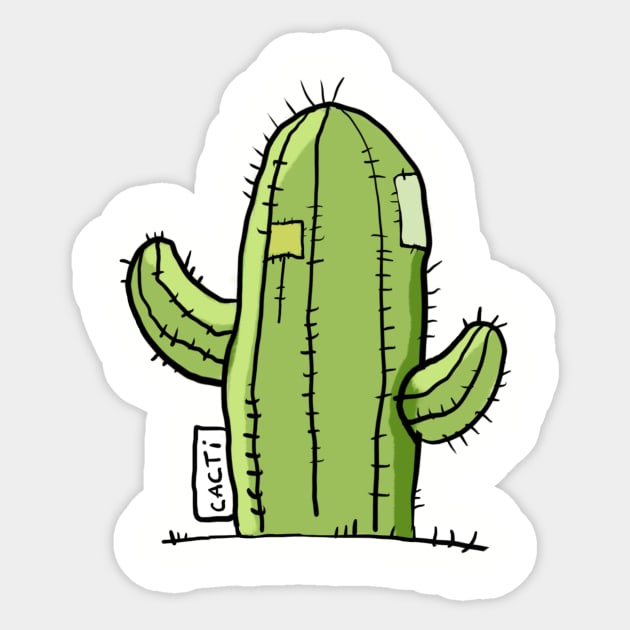 Cute Cactus art Sticker by PeachAndPatches